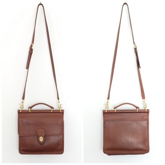 Coach Handbags - Vintage Coach Willis Bag Brown Leather Crossbody